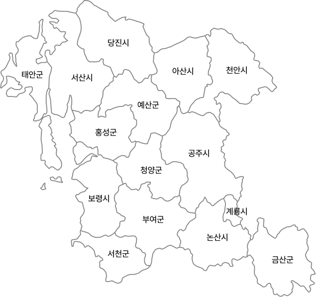 충청남도 지역 기본 이미지