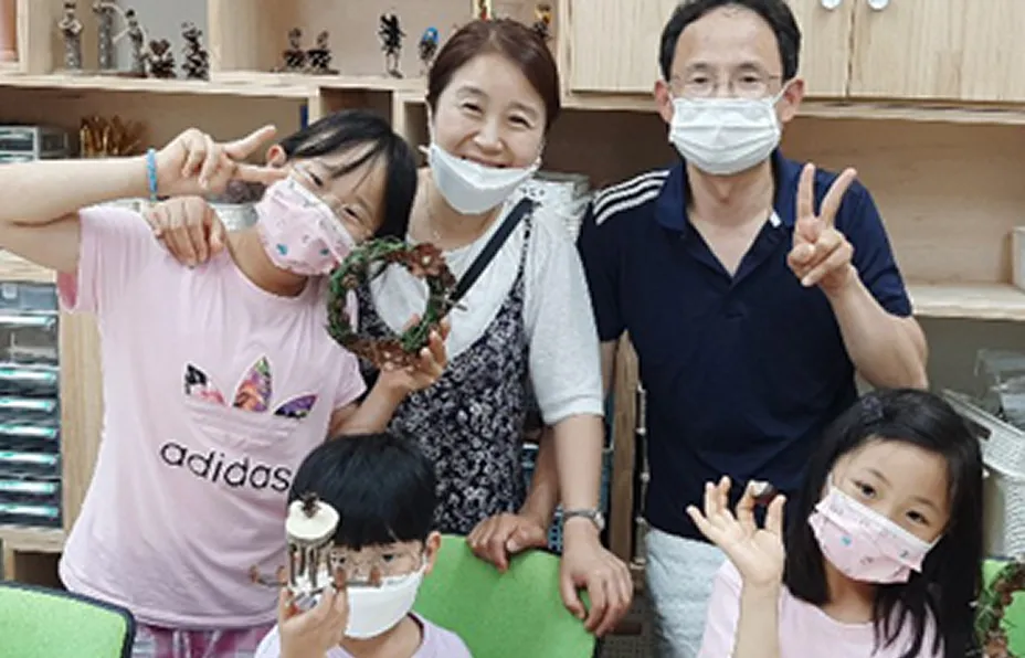 안면도 자연휴양림 목공예 체험 프로그램 사진